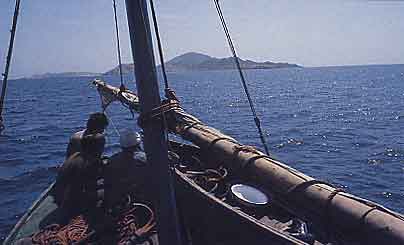 Boat and Island photo image