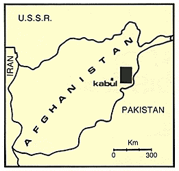 Locality Map of Afghanistan