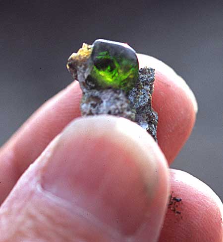 Demantoid Garnet in Matrix photo image