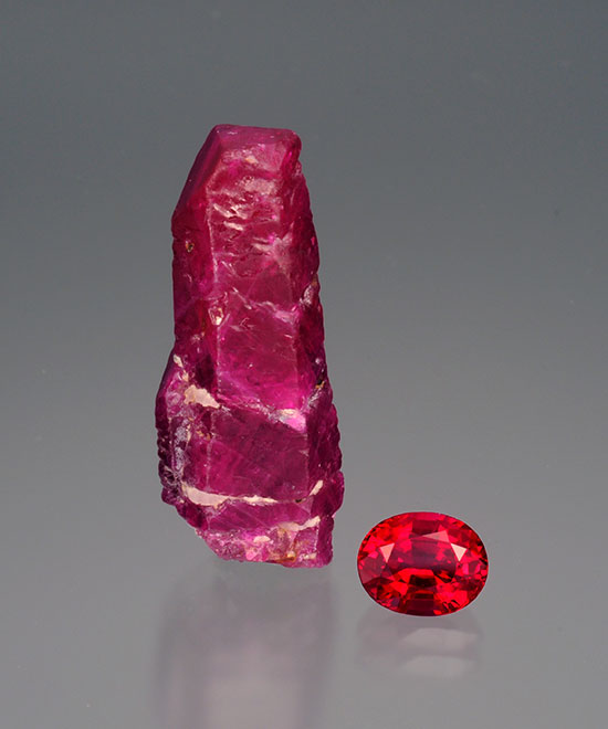 Rough And Cut Ruby photo image