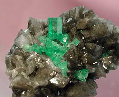 emerald crystal in matrix