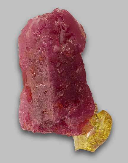 Ruby with Yellow Lead-Glass photo image
