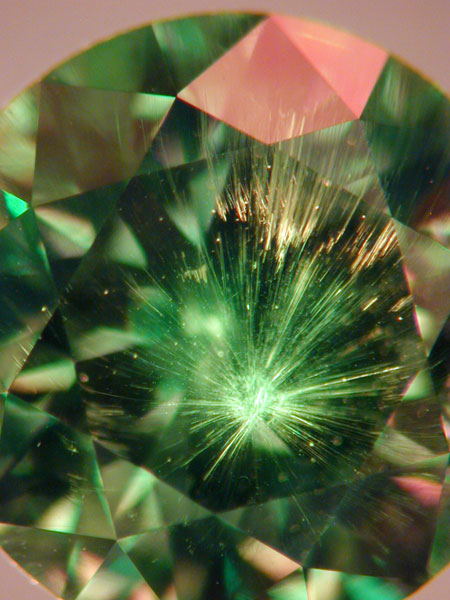 Demantoid Garnet photomicrograph image