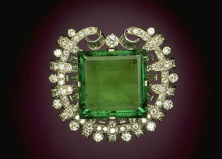 Hooker Emerald Brooch photo image