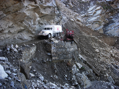 Pakistan Earthquake Aid Vehicle photo image