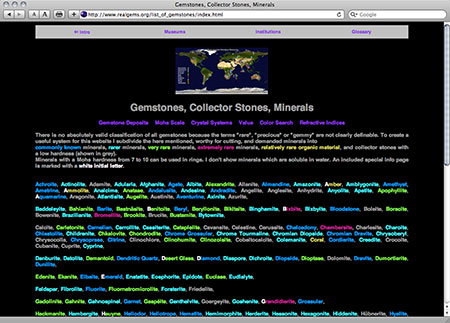 RealGems.org screenshot image