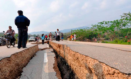 Earthquake photo image