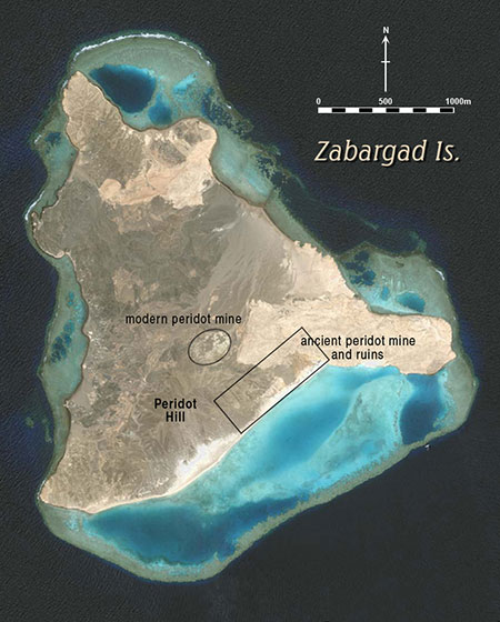 Zabargad satellite image