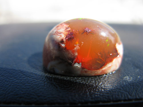 Mexican Fire and Gel Opal in Rhyolite Eggs -  Israel