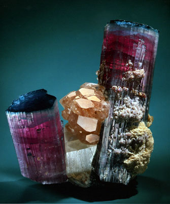 Blue-Cap Tourmaline Specimen photo image