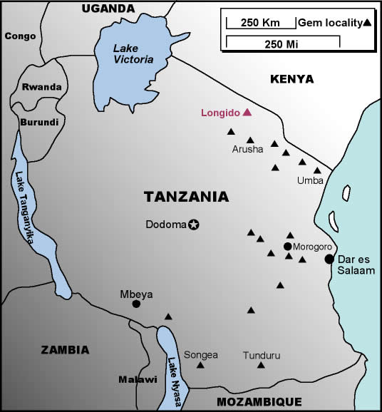 Map of Tanzania